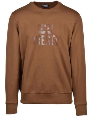 DIESEL Sweatshirts - Brown