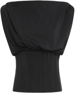 FROLOV Tops ,Zwart ,Technische Stoffen Top