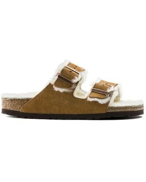 Birkenstock Sliders - Brown