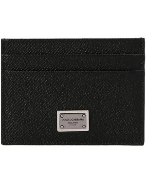 Dolce & Gabbana Kartenetui Mit Logo-Plakette - Schwarz