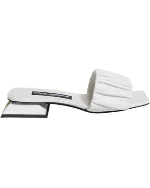 Dolce & Gabbana Sliders - Blanc