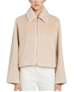 Marella Faux Fur & Shearling Jackets - Natural
