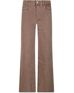 PAIGE Wide Jeans - Marrón