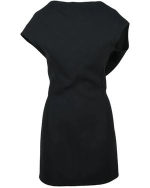 Jacquemus Asymmetrische Korte Jurk - Zwart