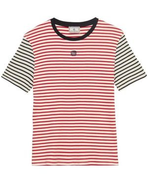 Ines De La Fressange Paris Paul baumwoll gestreiftes t-shirt - Rot