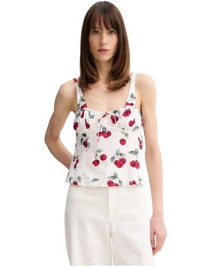 Twinset Mouwloze Top Met Strikdetail - Wit