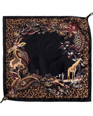 Etro Accessoires ,Zwart ,Zijden Sjaal