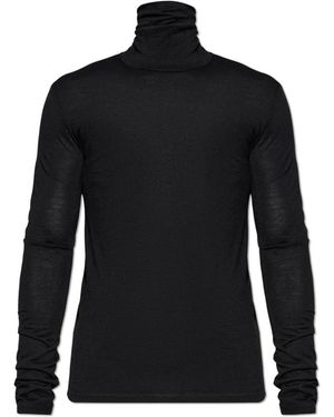 Jil Sander Rollkragenpullover - Schwarz