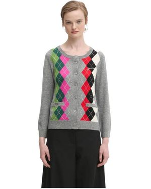 Ganni Check Cardigan - Rood