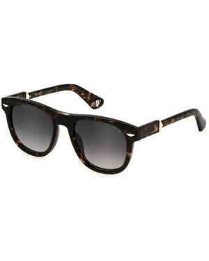 Police Braun Havana Sonnenbrille Rauch Gradient Linse - Schwarz