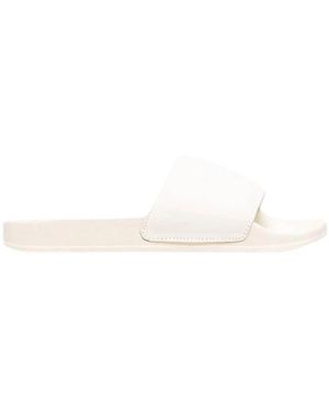 Heron Preston Tonal Logo Debossed Slides - Wit