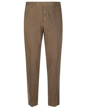 PT Torino Straight Trousers - Marrón