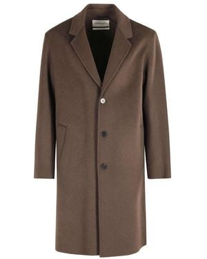 Amaranto Single-Breasted Coats - Brown