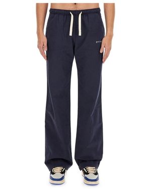 Palm Angels Wide Trousers - Blue