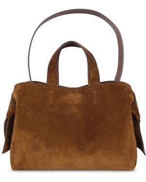 Acne Studios Tassen ,Bruin ,Leer Musubi Tote Bag