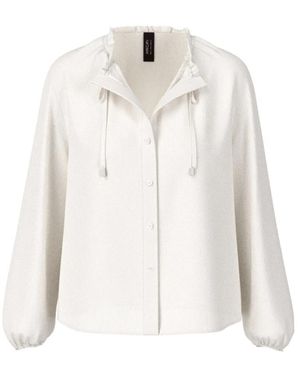 Marc Cain Overhemden ,Wit ,Polyester Losse Blouse