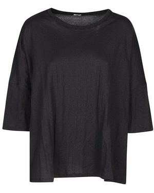 Apuntob Oversized Tops - Negro
