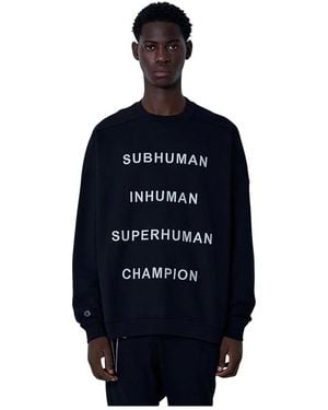 Rick Owens Sweatshirts - Bleu