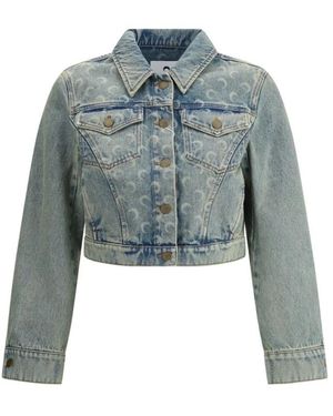 Marine Serre Denim Jackets - Blu