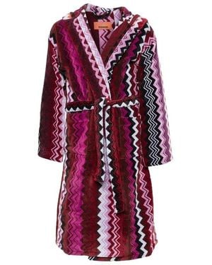 Missoni Giacomo Badjas Met Capuchon - Rood
