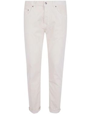 Dondup Broeken ,Katoen Chino Broeken - Wit