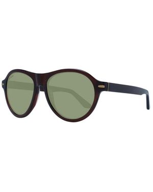 Serengeti Accessoires ,Bruin ,Avion Zonnebril Rond - Groen