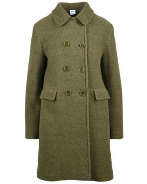 Aspesi Double-Breasted Coats - Verde