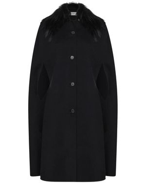 Fendi Jassen ,Zwart ,Wol Cape