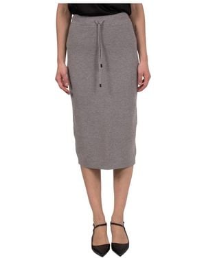 Peserico Midi Skirts - Grey