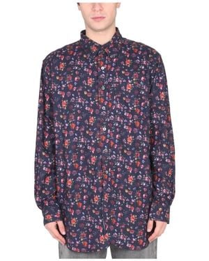 Engineered Garments Overhemden ,Veelkleurig ,Classic Collar Button Clo - Blauw