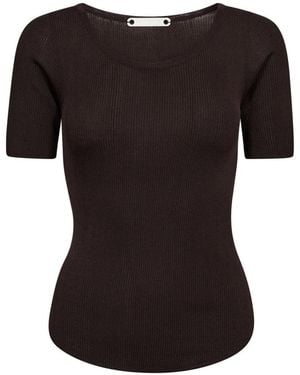 co'couture Round-Neck Knitwear - Negro