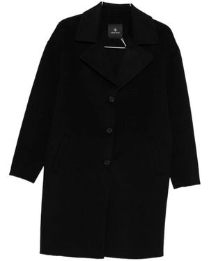 Anine Bing Single-Breasted Coats - Negro