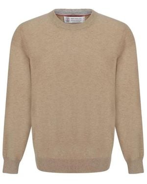 Brunello Cucinelli Cashmere Knitwear - Natural