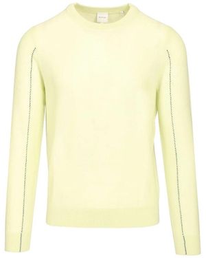 Paul Smith Truien & Vesten ,Geel ,Wol Merino Wol Trui Met Ronde Hals