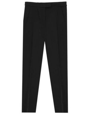 Pennyblack Schmale Passform Baumwollmischung Knöchellange Hose - Schwarz