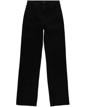 Mother Straight Fit Jeans - Black