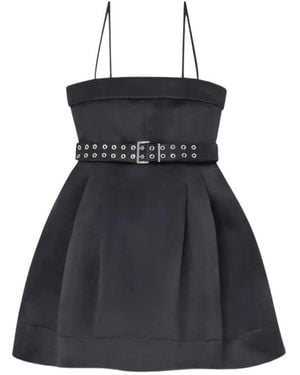 Ganni Short Dresses - Black