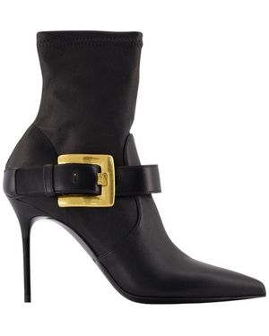 Balmain Anthem Ankle Boots - Schwarz