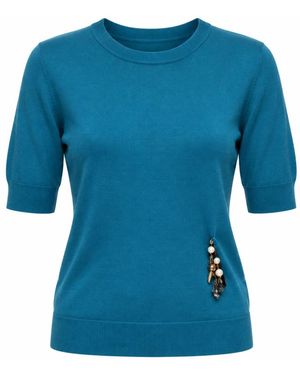Dolce & Gabbana Round-Neck Knitwear - Azul
