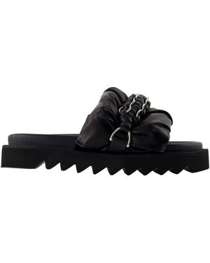 Toga Schoenen ,Zwart ,Leer Aj 1463 Sandalen