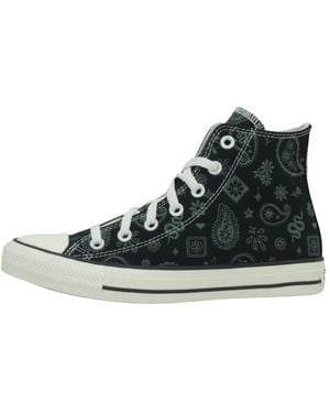 Converse Schoenen ,Zwart ,Katoen Chuck Taylor All Star Hi