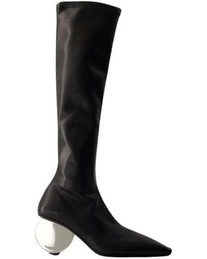 Courreges Circle Boots - Black