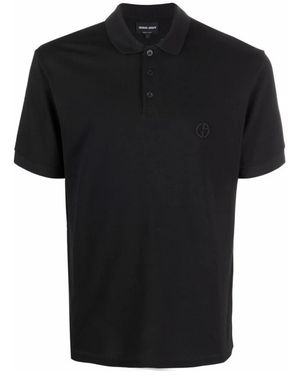 Giorgio Armani Polo Shirts - Black