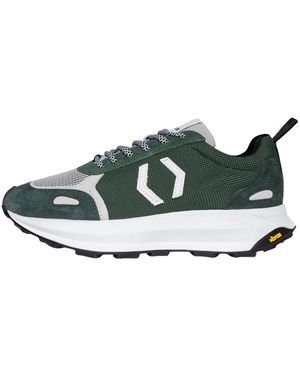 MIKAKUS Barcelona Schoenen ,Groen ,Leer Cross University Sand