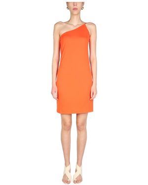 DSquared² Kleedjes ,Oranje ,One Shoulder Bodycon Dress