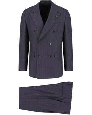 Lardini Feeling Double-Breasted Suit - Blauw