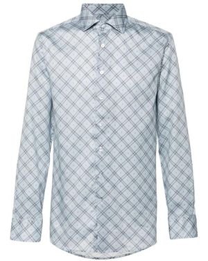 Etro Overhemden ,Blauw ,Katoen Roma Shirt