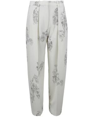 Victoria Beckham Tapered Trousers - Grey