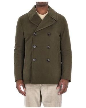 Sealup Double-Breasted Coats - Green