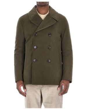 Sealup Double-Breasted Coats - Green